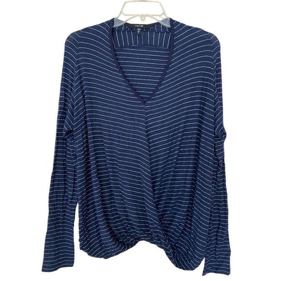 Red 23 Navy Stripe Long Sleeve Top - Picture 1 of 3